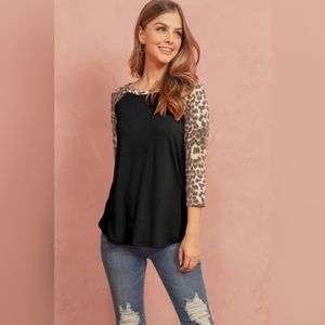 Leopard print top